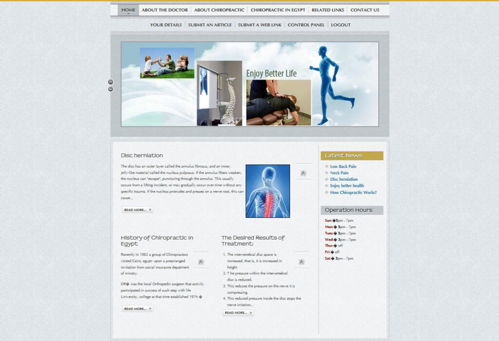 Dr. Omar Elsangak Website Design