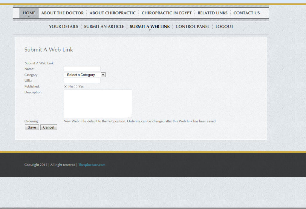 Dr. Omar Elsangak Website Design
