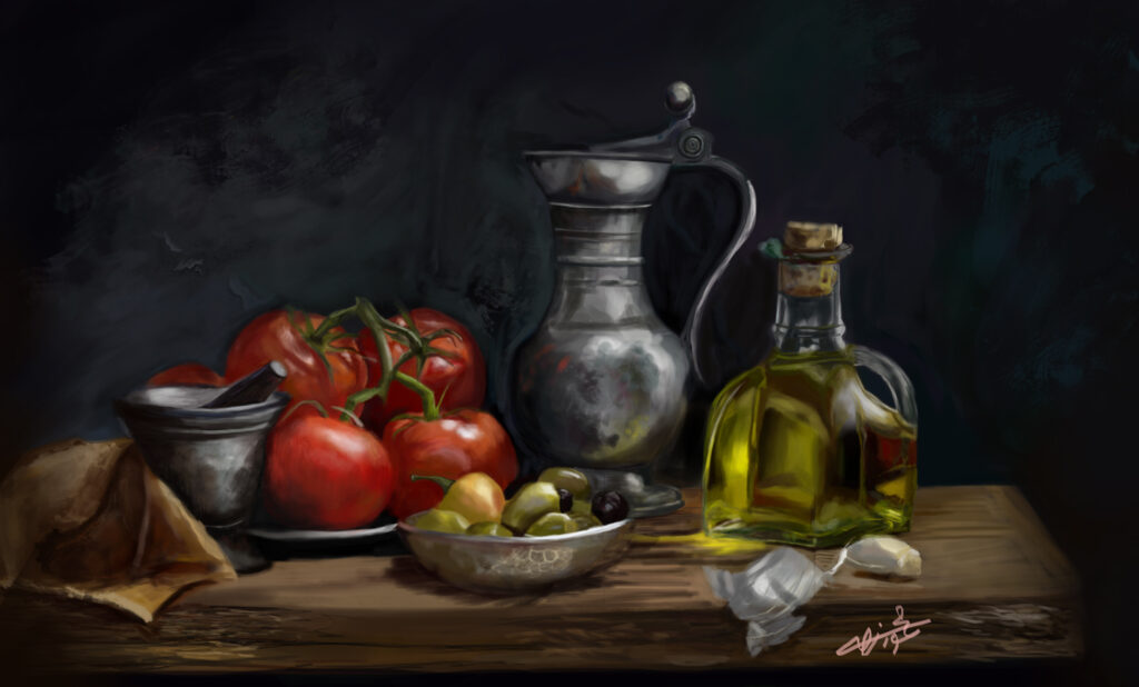 Digital Still Life Painting