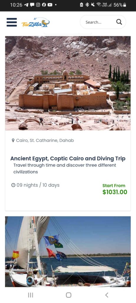Turzilla Travel Mobile Application