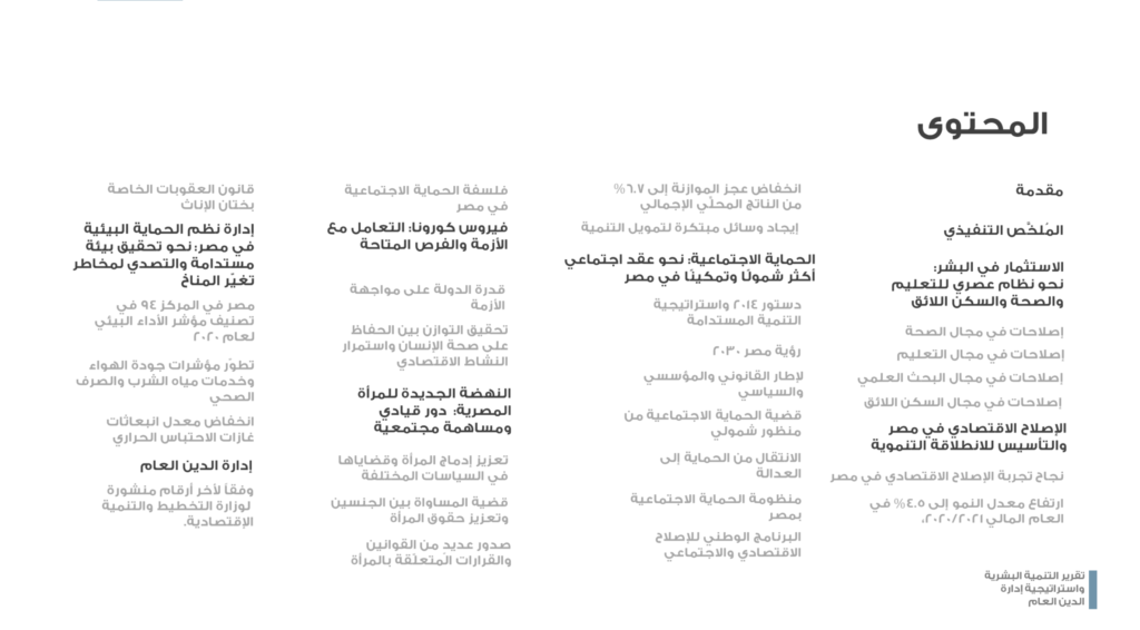 Human Development Report and Public Debt Management Strategy of the Ministry of Finance