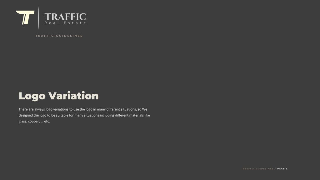 Traffic Logo Design & Guide Line